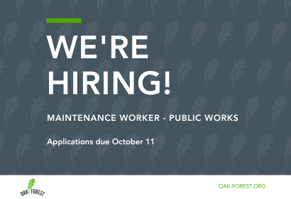 Maintenance Worker Position