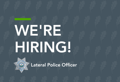 We're Hiring: Lateral Police Officer