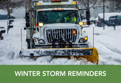 Winter Storm Reminders News Flash 