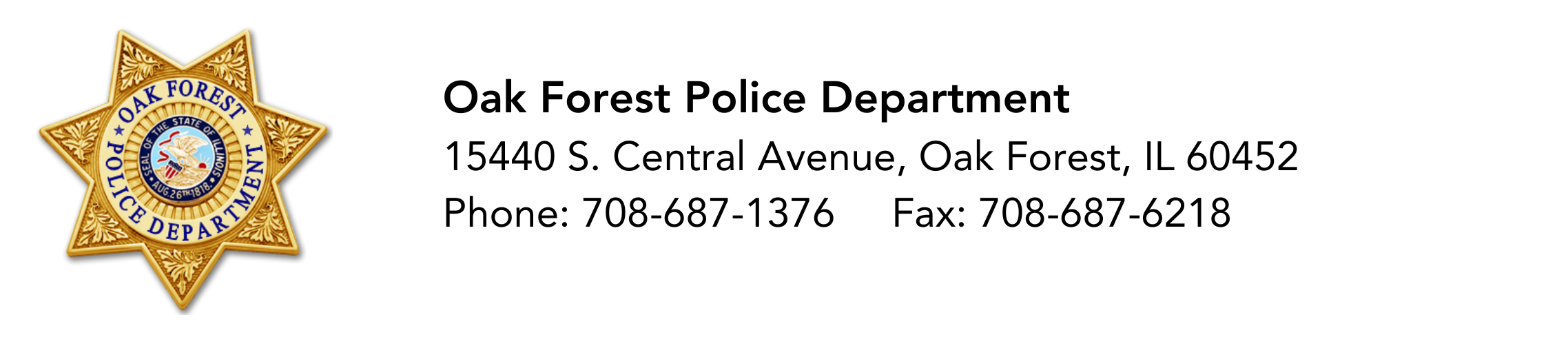 Police online form header