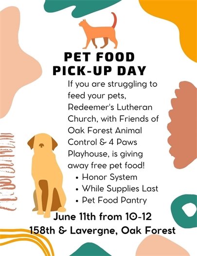 Pet Food Pick Up Day