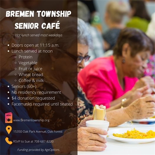 Bremen Township offers hot lunch to seniors